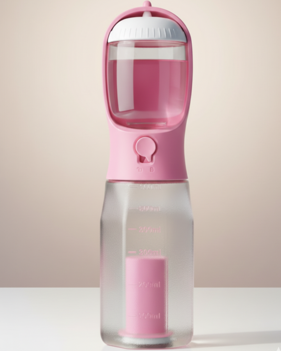 Leak-Proof 3-in-1 Dog Water Bottle - Pink