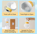 2-in-1 dog travel bottle leak-proof twist-lock valve close-up