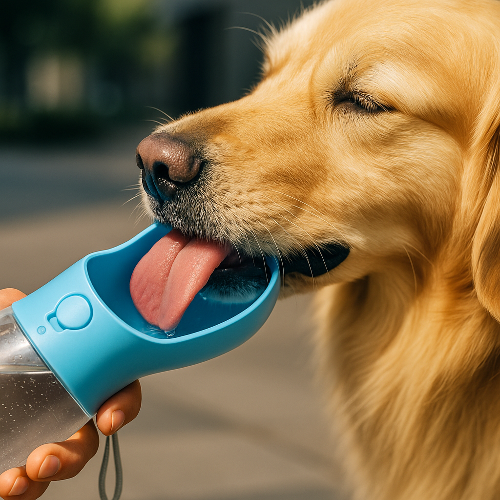 ThirstPets™  Premium Leak-Proof 3-in-1 Pet Water Bottle, Feeder & Poop Bag Dispenser