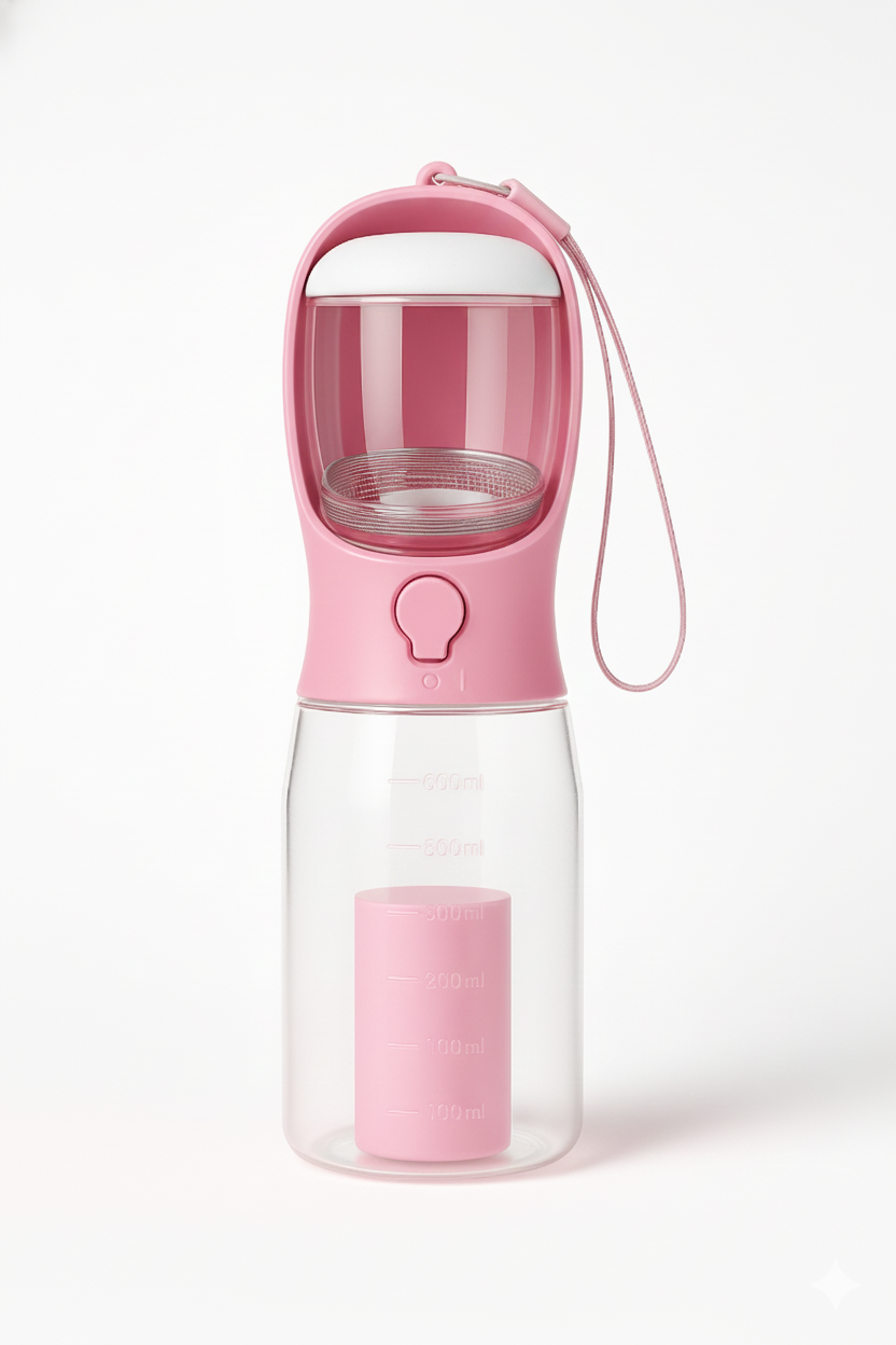 ThirstPets™  Premium Leak-Proof 3-in-1 Pet Water Bottle, Feeder & Poop Bag Dispenser