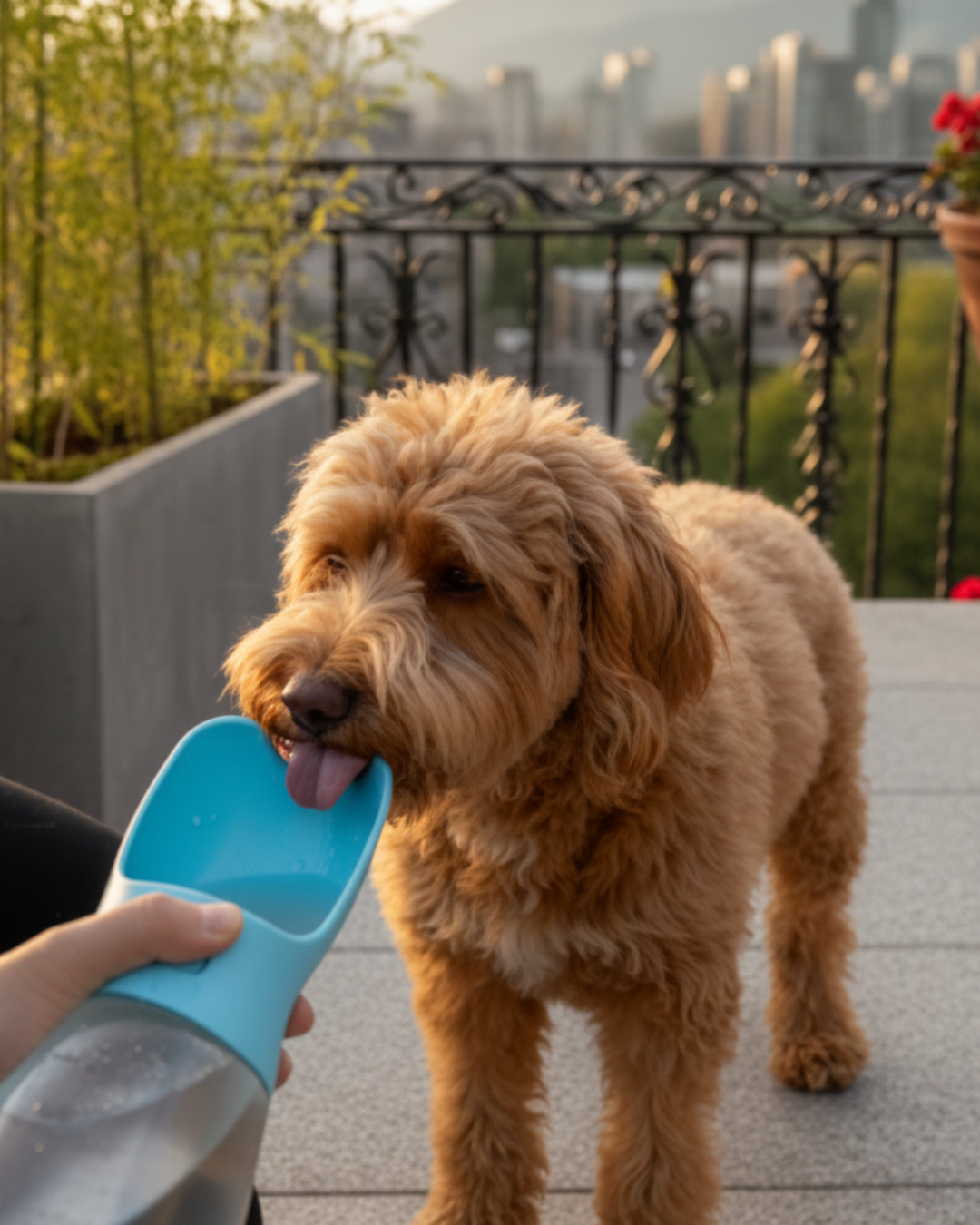 3-in-1 Dog Water Bottle - One Button One Hand Operation